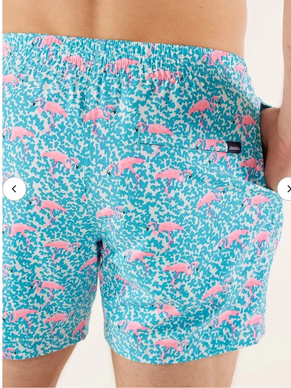 CHUBBIES The Domingos Are For Flamingos swim shorts size Large